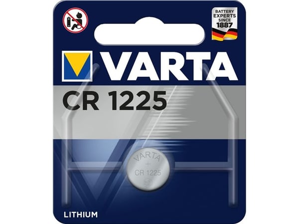 Varta CR1225, Engangsbatteri, CR1225, Lithium, 3 V, 1 stykker, 48 mAh