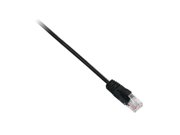 V7 - Koblingskabel - RJ-45 (hann) til RJ-45 (hann) - 1 m - UTP - CAT 6 - formstøpt, uten hindringer - svart