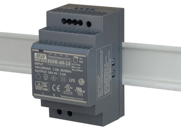 D-Link - Strømforsyning (DIN-skinnemonterbar) - 60 watt