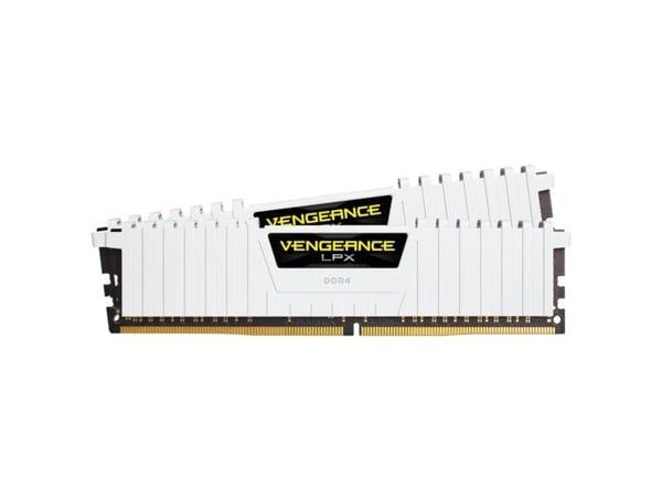 CORSAIR Vengeance LPX - DDR4 - sett - 16 GB: 2 x 8 GB - DIMM 288-pin - 3000 MHz / PC4-24000 - CL16 - 1.35 V - ikke-bufret - ikke-ECC - hvit