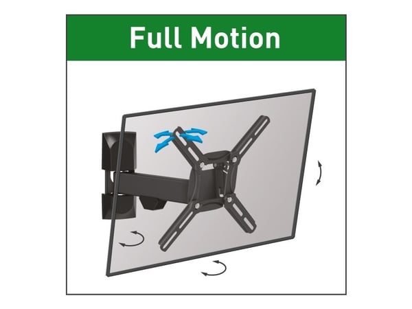 Barkan Mounting Systems 2300, 75 x 75 mm, 200 x 200 mm, 0 - 15°, 0 - 180°, 180°, Svart