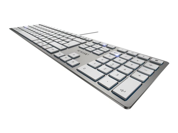 CHERRY KC 6000 SLIM FOR MAC - Tastatur - USB - Pan Nordic - tastsvitsj: CHERRY SX - sølv CHERRY KC 6000 SLIM FOR MAC - Tastatur - USB - Pan Nordic - tastsvitsj: CHERRY SX - sølv