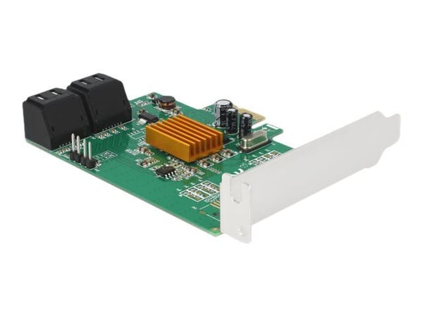 Delock - Lagringskontroll - 4-kanals - SATA 6Gb/s - PCIe 2.0 x1