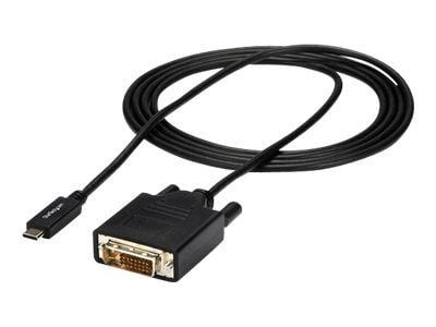 StarTech USB-C to DVI Cable - 6 ft / 2m - 1080p - 1920x1200 - USB-C DVI Monitor Cable - USB C Cable - Computer Monitor Cable (CDP2DVIMM2MB) - USB /...