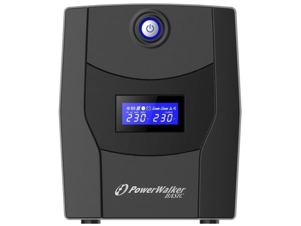 PowerWalker Basic VI 1500 STL - UPS - AC 162 - 290 V - 900 watt - 1500 VA - 7.2 Ah - USB - utgangskontakter: 4