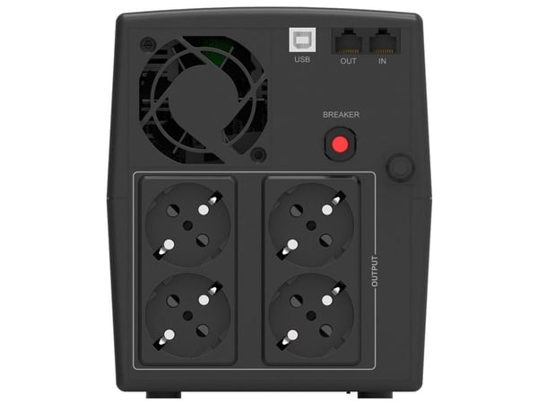 PowerWalker Basic VI 1500 STL - UPS - AC 162 - 290 V - 900 watt - 1500 VA - 7.2 Ah - USB - utgangskontakter: 4
