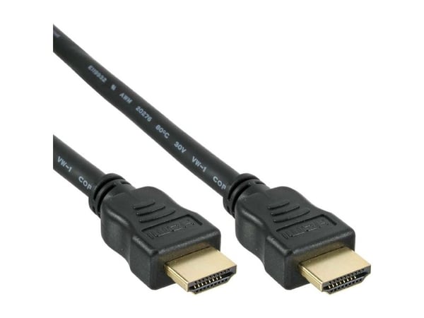 InLine 17033P, 0,3 m, HDMI-tyyppi A (vakio), HDMI-tyyppi A (vakio), Äänen paluukanava (ARC), Musta