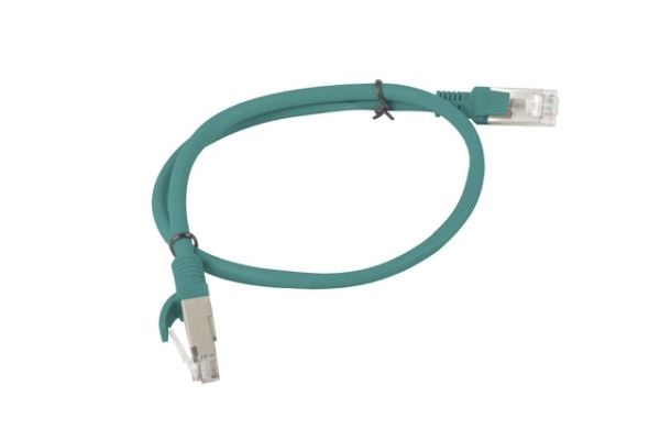 Lanberg - Koblingskabel - RJ-45 (hann) til RJ-45 (hann) - UTP - CAT 5e - flertrådet - grønn, RAL 6024
