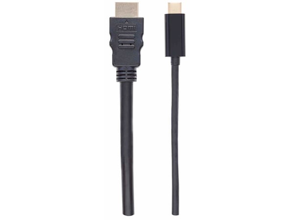 Manhattan 151764, 2 m, USB Type-C, HDMI Type A (Standard), Hankjønn, Hankjønn, Rett