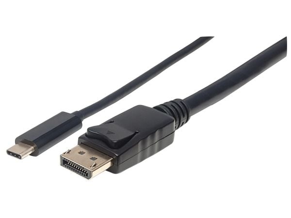 Manhattan 152471, 1 m, USB Type-C, DisplayPort, Uros, Uros, Suora