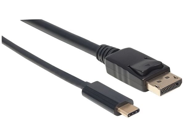Manhattan 152471, 1 m, USB Type-C, DisplayPort, Uros, Uros, Suora