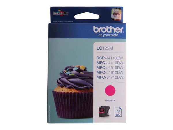 Brother LC123MBP, 600 sivua, 1 kpl, Kertapakkaus