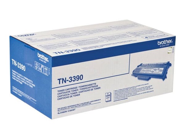 Brother TN3390 - 2-pack - svart - original - tonerpatron - for Brother DCP-8250DN, HL-6180DW