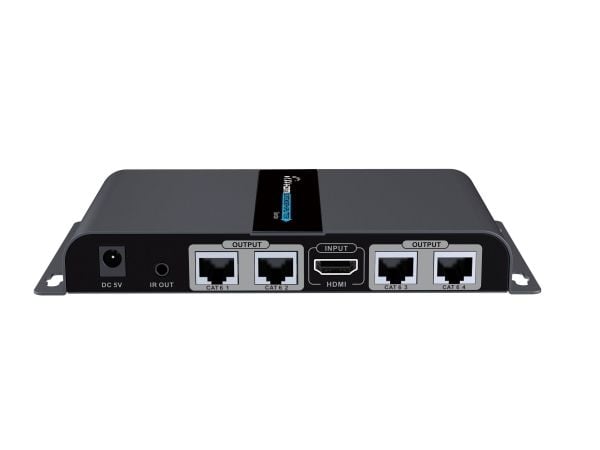 Techly IDATA EX-HL41TYP, 3840 x 2160 pixels, AV transmitter & receiver, 70 m, Wired, Black, HDCP