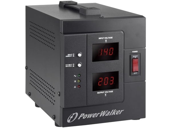 PowerWalker AVR 1500 SIV FR - Automatisk strømregulator - AC 230 V - 1200 Watt - 1500 VA - output-stikforbindelser: 2 - lajittelu