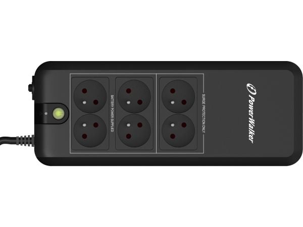 PowerWalker VFD 600 APFC FR, Vänteläge (offline), 0,6 kVA, 300 W, Sinus, 170 V, 280 V
