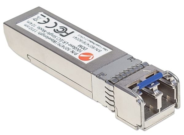 Intellinet 507479, Fiber optisk, 11100 Mbit/s, SFP+, LC, 9/125 µm, LR