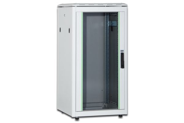 DIGITUS Professional Unique DN-19 26U-8/8-1 - Telinekaappi - harmaa, RAL 7035 - 26U - 19"