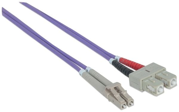 Intellinet 1m, LC/SC, 1m, OM4, LC, SC, Fiolett