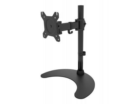 Techly Desk Stand for 1 Monitor 13 "-27" with Base h.400mm ICA-LCD 3400, Frittstående, 8 kg, 33 cm (13"), 68,6 cm (27"), 100 x 100 mm, Sort
