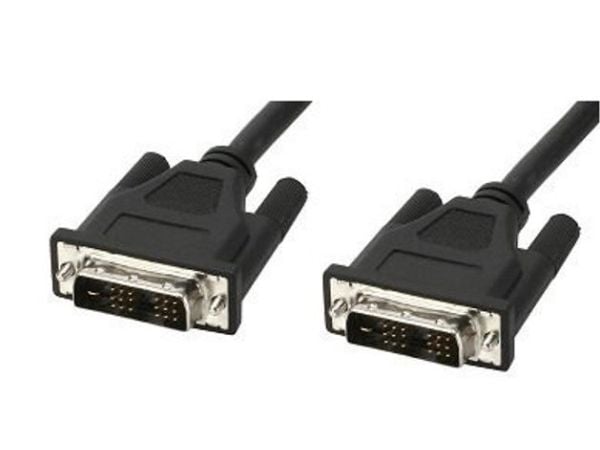 Techly ICOC-DVI-8050, 5 m, DVI-D, DVI-D, Hanstik, Hanstik, Musta