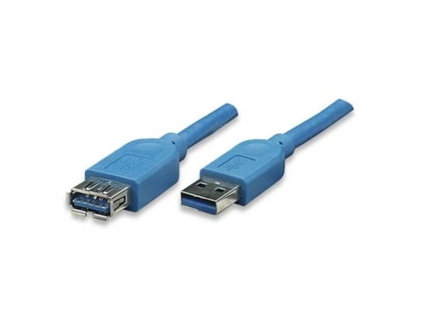 TECHly - USB forlængerkabel - USB Type A (hun) til USB Type A (han) - USB 3.1 Gen1 - 3 m - 3 m
