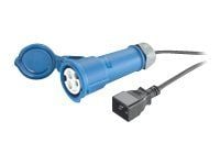 APC - Strømkabel - IEC 60320 C20 til IEC 60309 16A (hun) - AC 230 V - 16 A - 2,5 m - lajittelu - P/N: AP98892F, AP98894F, AP98896F, SUVTR30KHS, SUV...
