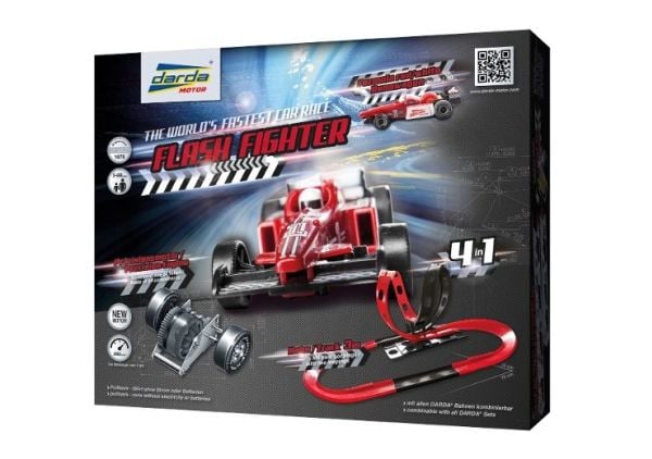 Darda Flash Fighter, Vehicle & track set, 5 år, Sort, Rød