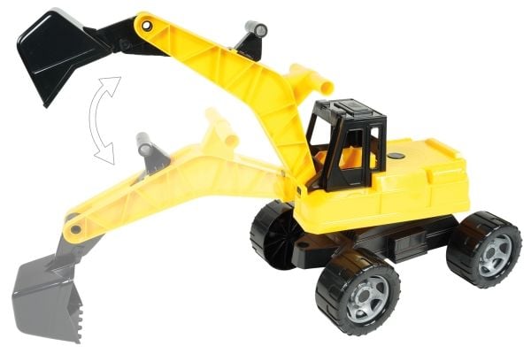 Lena GIGA TRUCKS Excavator, Gravemaskin, Inne/Ute, 3 år, Plast, Sort, Gult