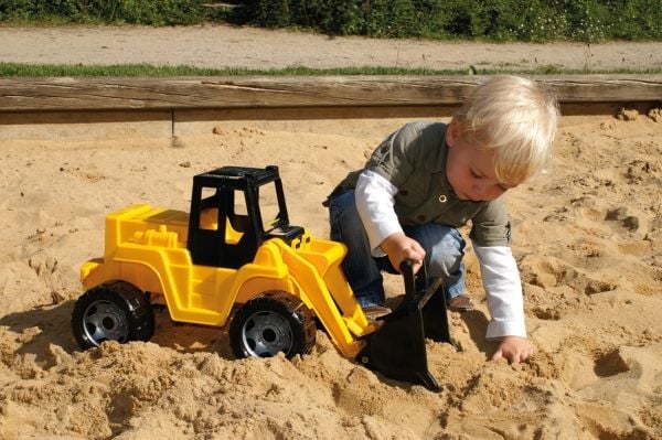 Lena GIGA TRUCKS 02048, Hjullaster, 3 år, Plast, Sort, Gult