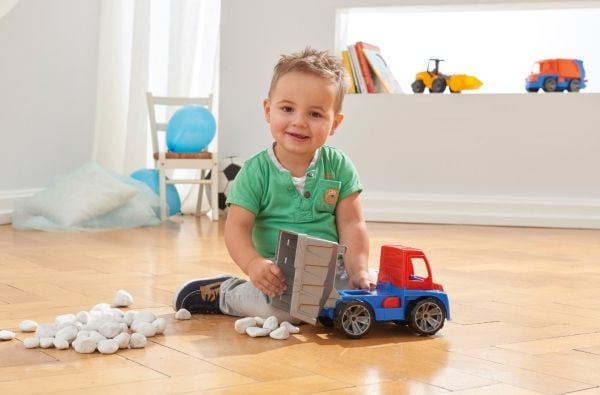 Lena TRUXX 04400, Lastbil, Dump truck, 2 År, Plast, Svart, Blå, Grå, Röd