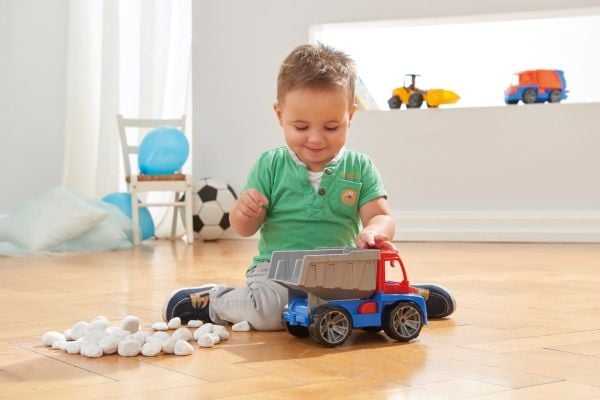 Lena TRUXX 04400, Lastbil, Dump truck, 2 År, Plast, Svart, Blå, Grå, Röd
