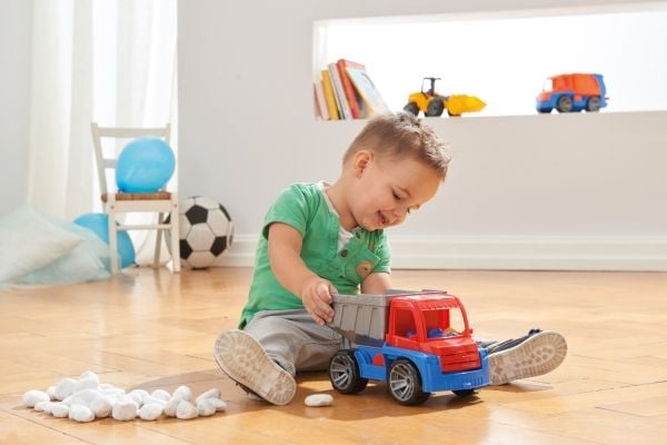 Lena TRUXX 04400, Lastbil, Dump truck, 2 År, Plast, Svart, Blå, Grå, Röd
