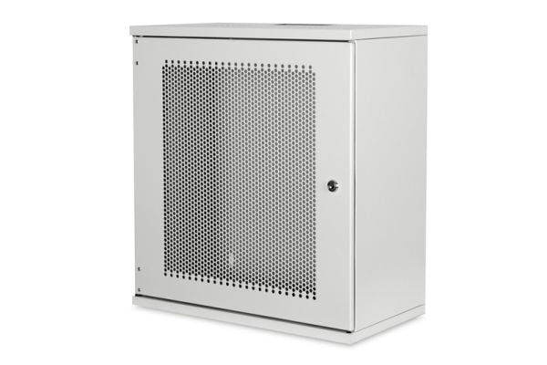 DIGITUS Professional DN-19-12U-S-PD - Skap - veggmonterbar - RAL 7035, lysegrå - 12U - 19"