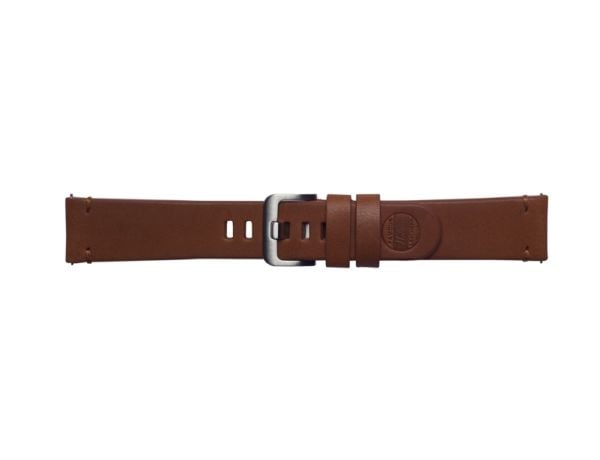 Strap Studio Essex Leather Band - Klokkestropp for smart armbåndsur - brun - for Samsung Gear S3 Classic, Gear S3 Frontier; Galaxy Watch (46 mm)