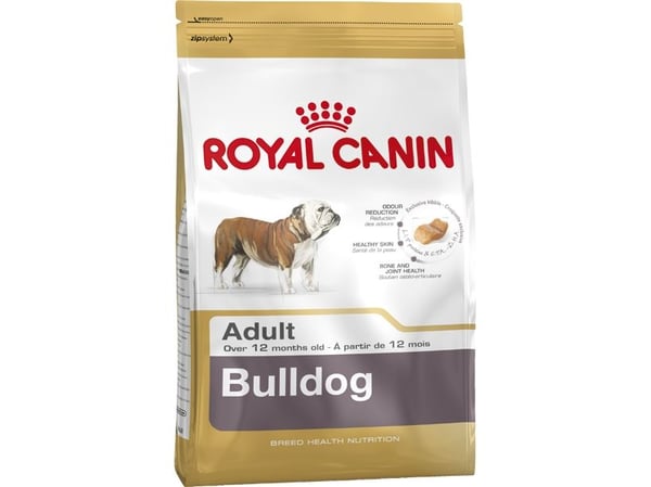 Royal Canin Bulldog Adult, Voksen, Bulldog, Medium (11 - 25 kg), Fjærfe, Ris, 12 kg