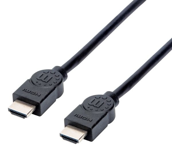 Manhattan 355308, 1,5 m, HDMI Typ A (standard), HDMI Typ A (standard), 3D kompatibilitet, 10,2 Gbit/s, Svart