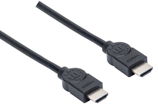 Manhattan 355308, 1,5 m, HDMI Typ A (standard), HDMI Typ A (standard), 3D kompatibilitet, 10,2 Gbit/s, Svart