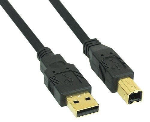 InLine 34535S, 3 m, USB A, USB B, Hankjønn/hankjønn, 0,48 Gbit/s, Svart