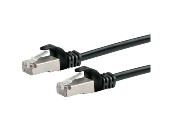 Schwaiger - Nettverkskabel - RJ-45 (hann) til RJ-45 (hann) - 2.5 m - SFTP - CAT 6 - solid - svart