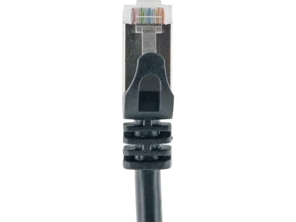 Schwaiger - Nettverkskabel - RJ-45 (hann) til RJ-45 (hann) - 2.5 m - SFTP - CAT 6 - solid - svart