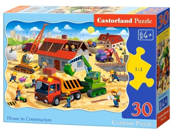 Castorland Puzzle 30 Hus under bygging