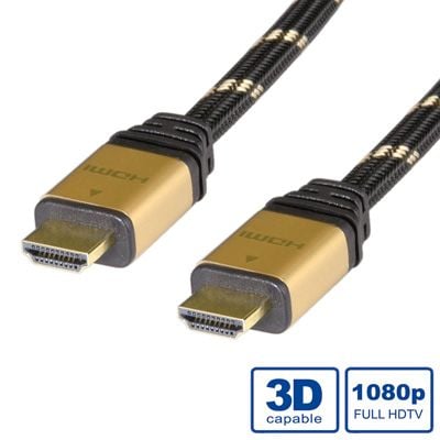 ROLINE HDMI/HDMI, 10 m, 10 m, HDMI Type A (Standard), HDMI Type A (Standard), Svart
