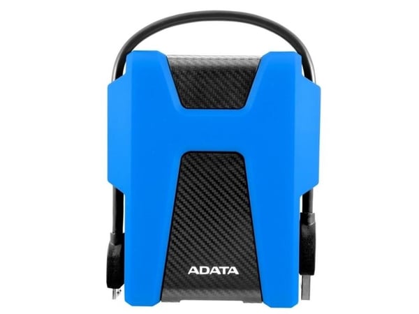 ADATA HD680 - Harddisk - kryptert - 1 TB - ekstern (bærbar) - USB 3.1 - 256-bit AES - blå