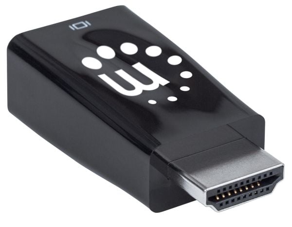 Manhattan 151542, HDMI, VGA, 3.5mm, Svart