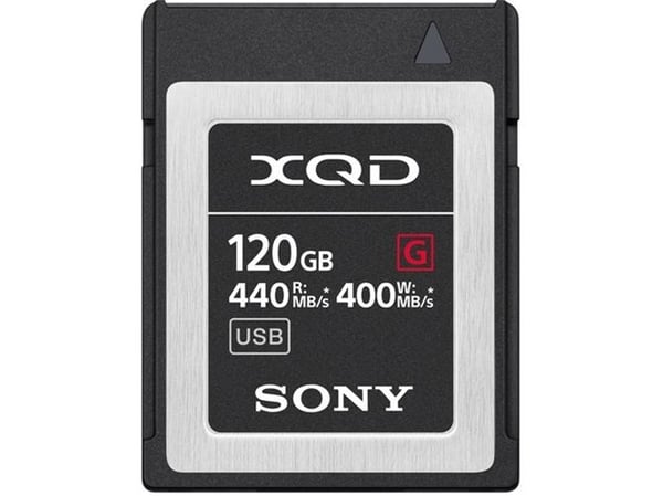 Sony QDG120F Flash-Speicherkarte (120 GB), 120 GB, XQD, 440 MB/s, 400 MB/s, Vedenkestävä, Lämmönkestävä, Musta