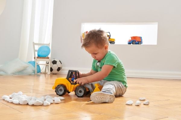 Lena TRUXX Earth mover, Laster, 2 år, Plast, Svart, Grå, Gul