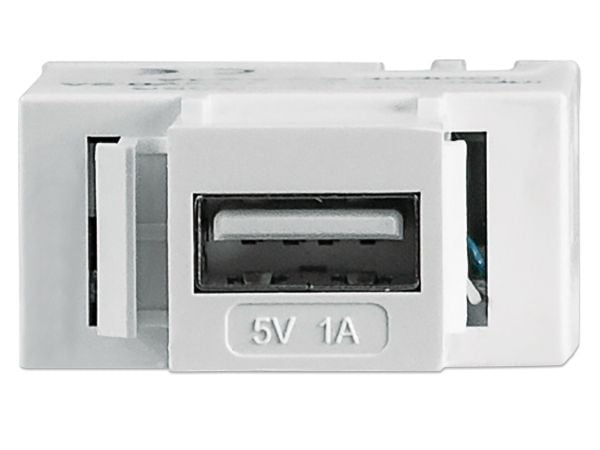 Intellinet 772167, Tasainen, Valkoinen, USB A, Pääte, Naaras, -10 - 40 °C