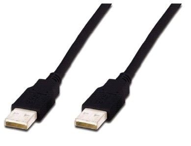 ASSMANN - USB-kabel - USB (hann) til USB (hann) - USB 2.0 - 5 m - formstøpt - svart