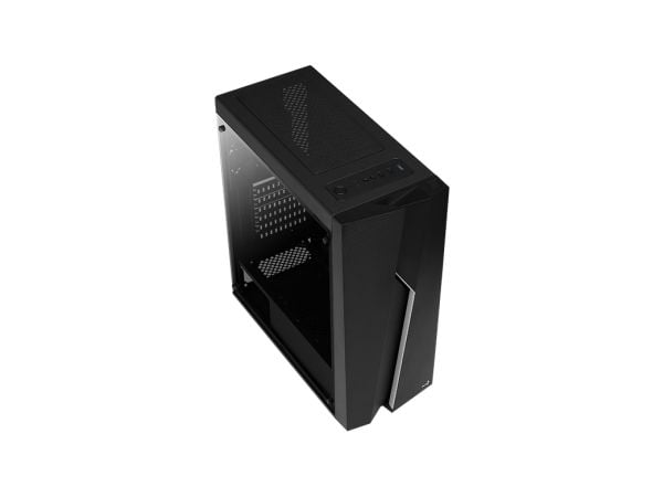 AeroCool Bolt - Tower - ATX - sidepanel med vindu (akryl) - ingen strømforsyning (ATX) - svart - USB/lyd